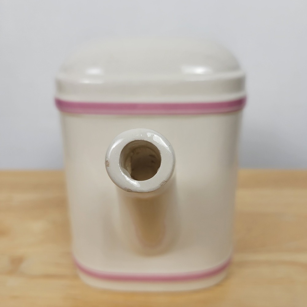 Vintage 1985 Teleflora Tulip Polka Dot Ceramic Watering Can Vase Grandmacore - Picture 2 of 13